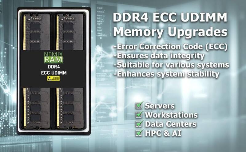 Memória RAM NEMIX 32GB (2x16GB) DDR4 3200MHz PC4-25600 ECC - NEMIX